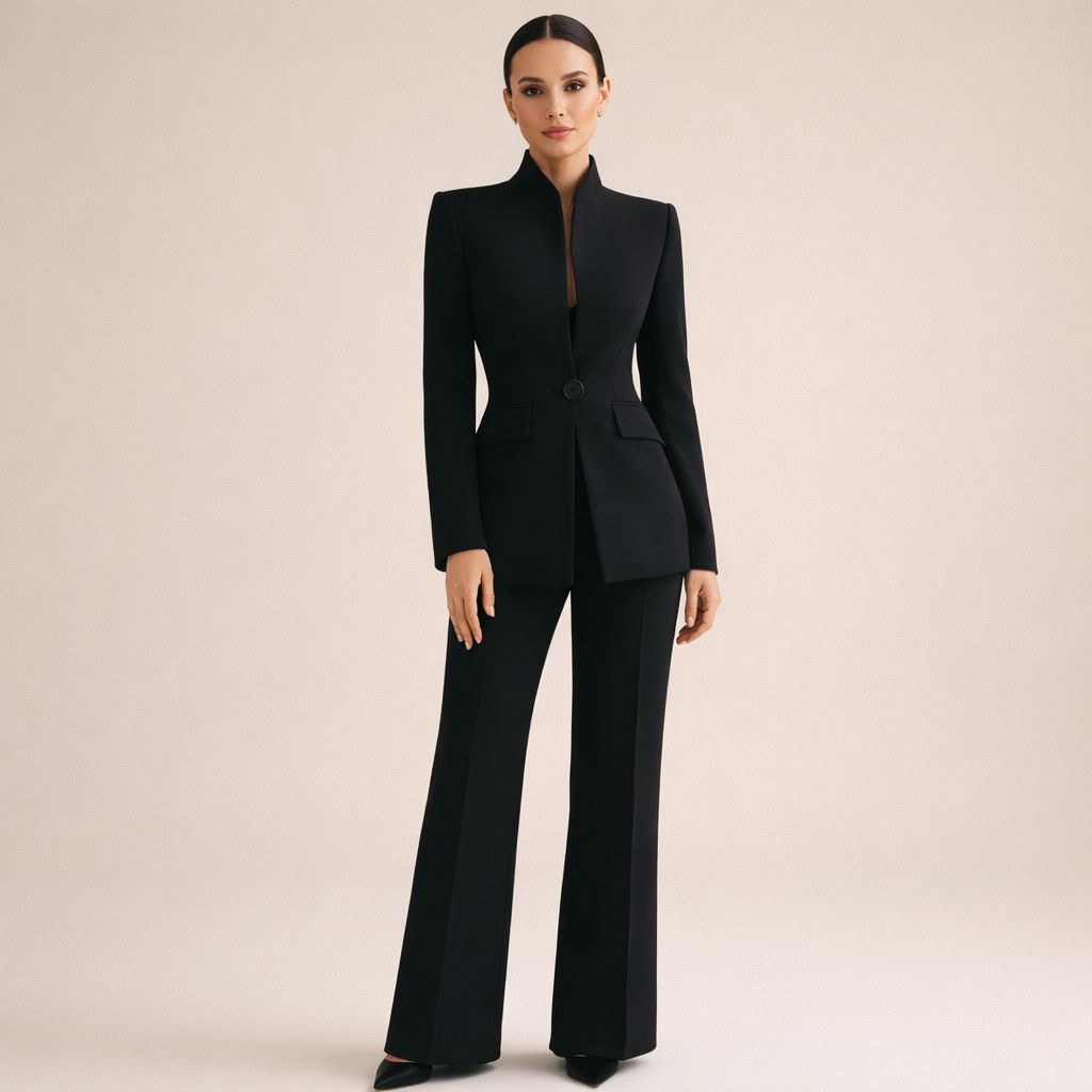 VESNA | Traje de Blazer y Pantalón Ancho