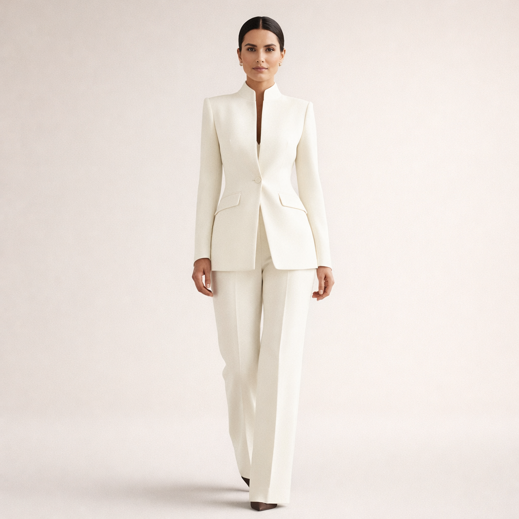 VESNA | Traje de Blazer y Pantalón Ancho