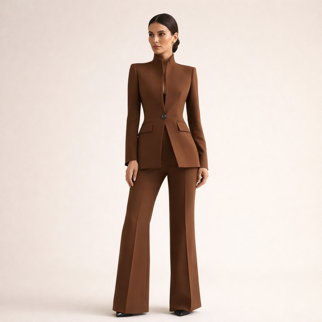 VESNA | Traje de Blazer y Pantalón Ancho