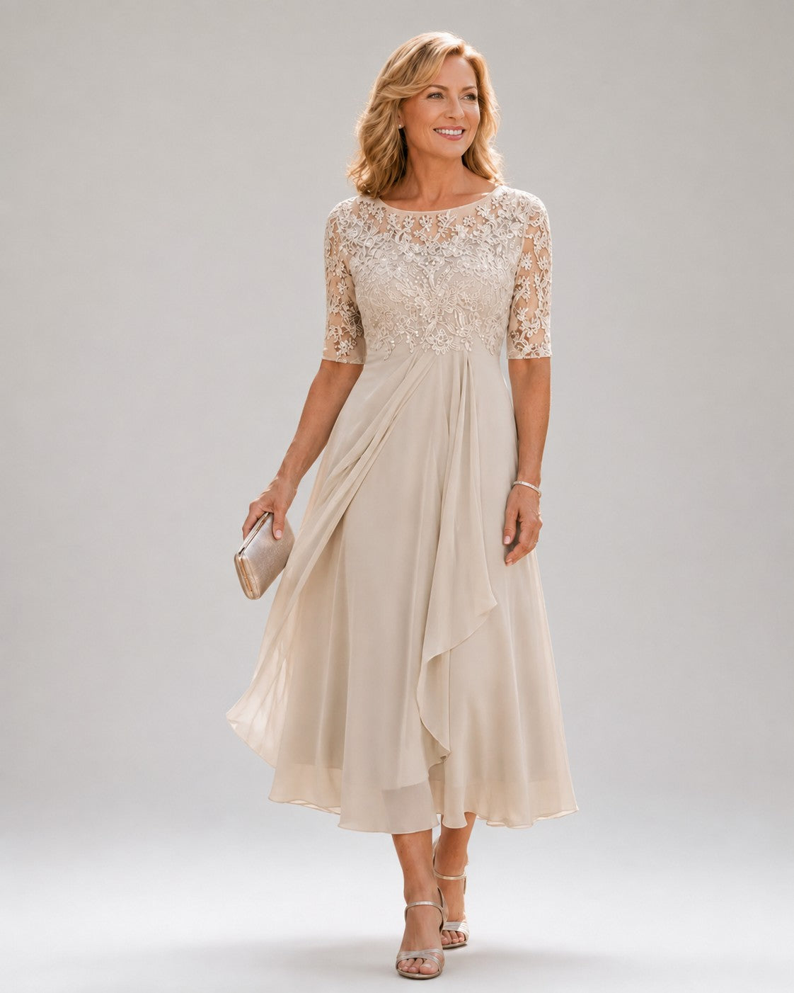 BENEDETTA | Vestido Midi Elegante de Encaje
