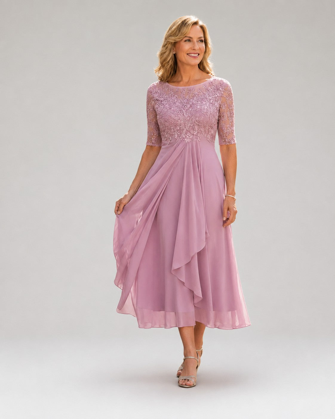 BENEDETTA | Vestido Midi Elegante de Encaje