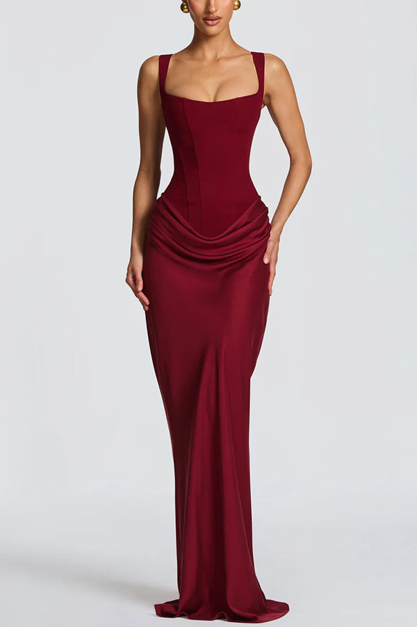 ELEONORA | Vestido Maxi de Escote Cuadrado