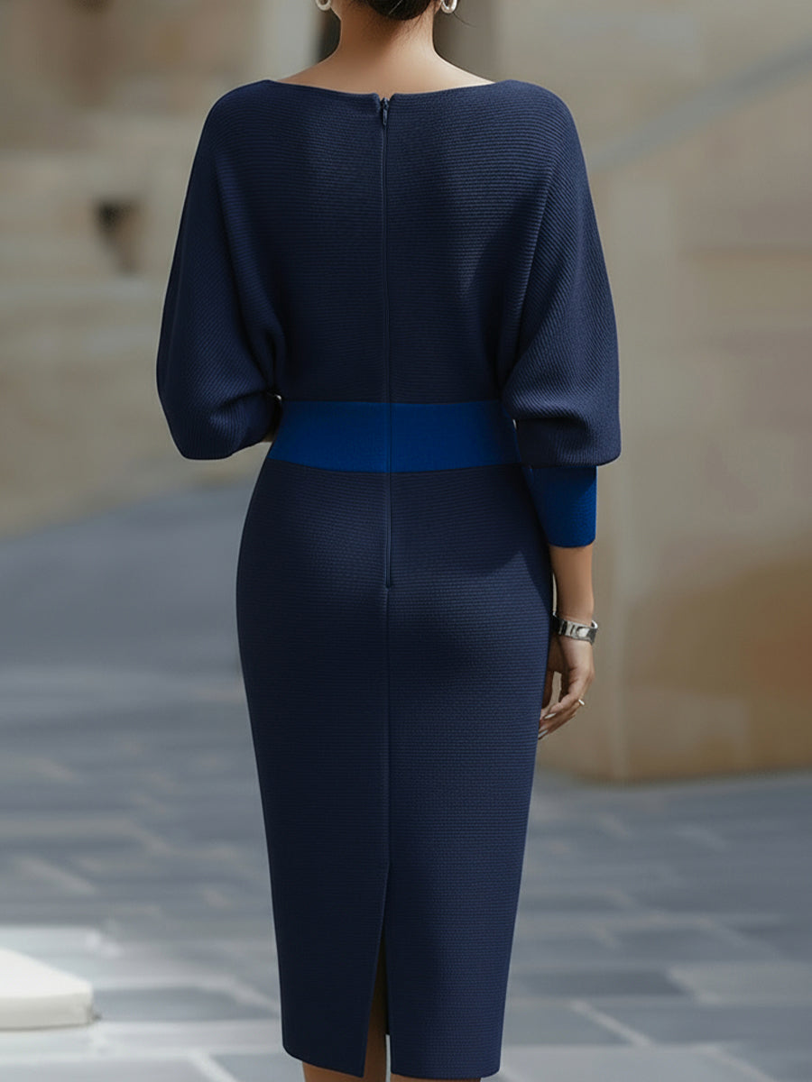 AUDREY | Vestido Midi Drapeado con Escote Corazón