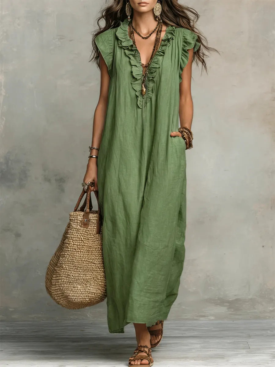 CECILIA | Elegante Vestido Maxi de Verano
