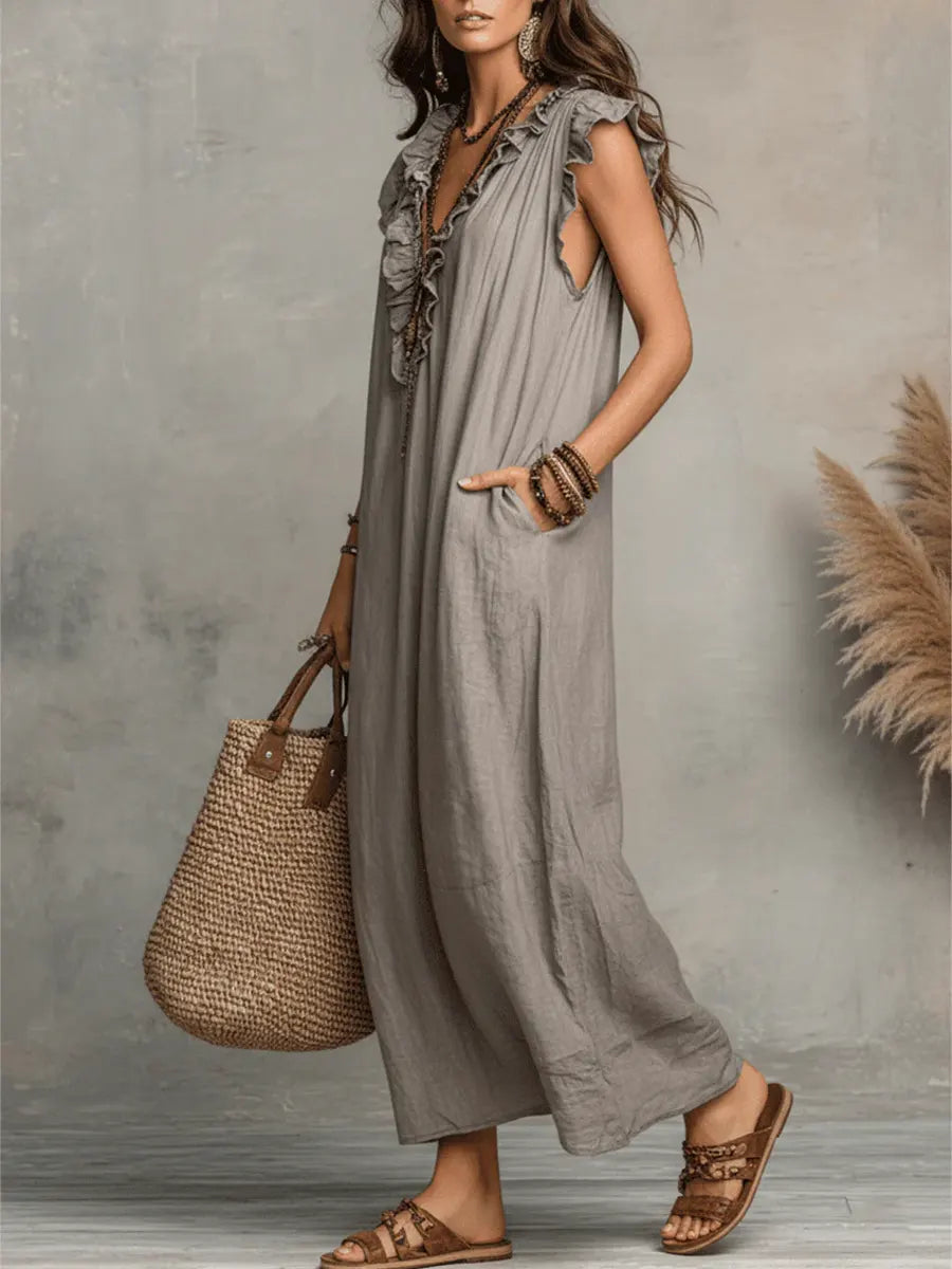 CECILIA | Elegante Vestido Maxi de Verano