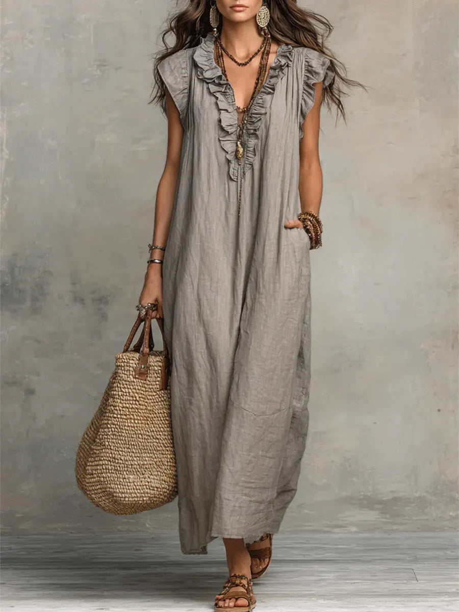 CECILIA | Elegante Vestido Maxi de Verano