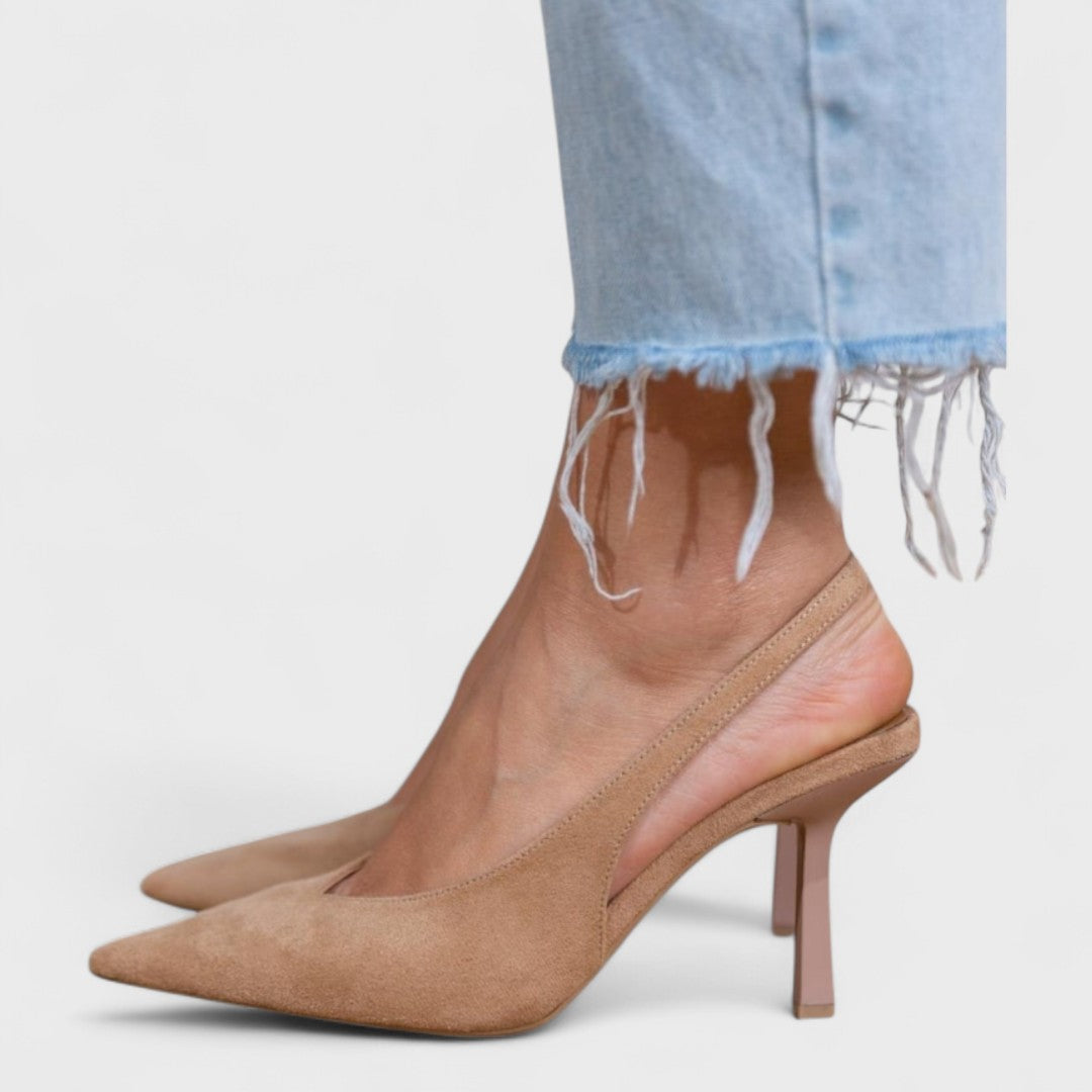 JIMENA | Zapato Slingback de Tacón Fino y Elegante