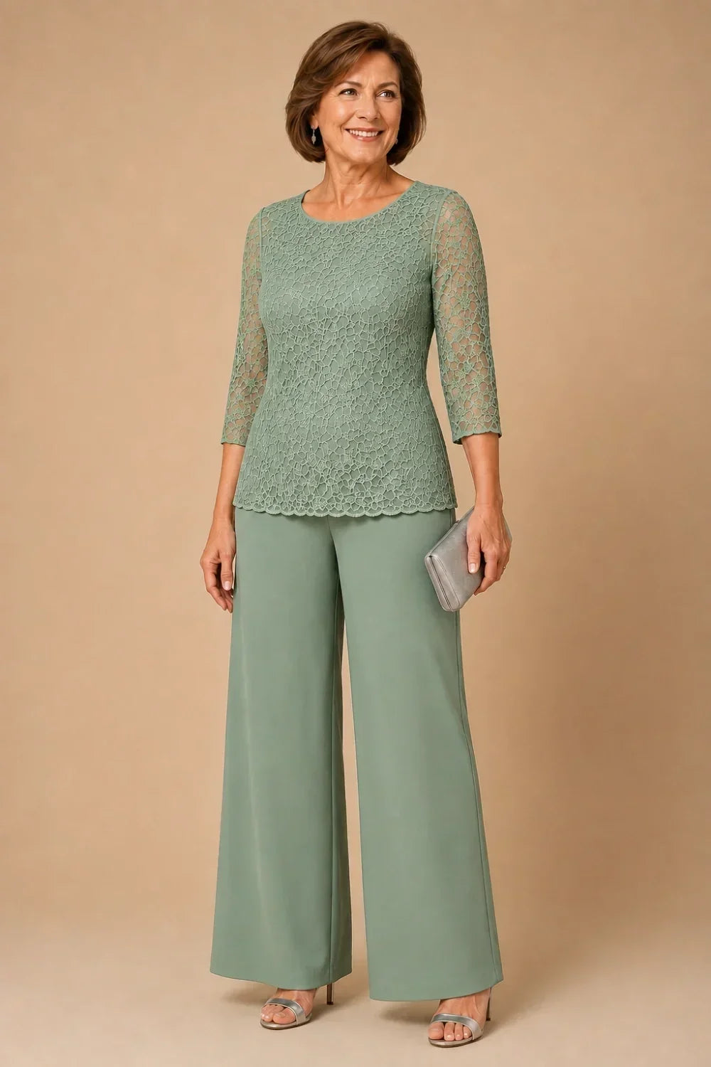 PERLA | Conjunto de Encaje con Perlitas