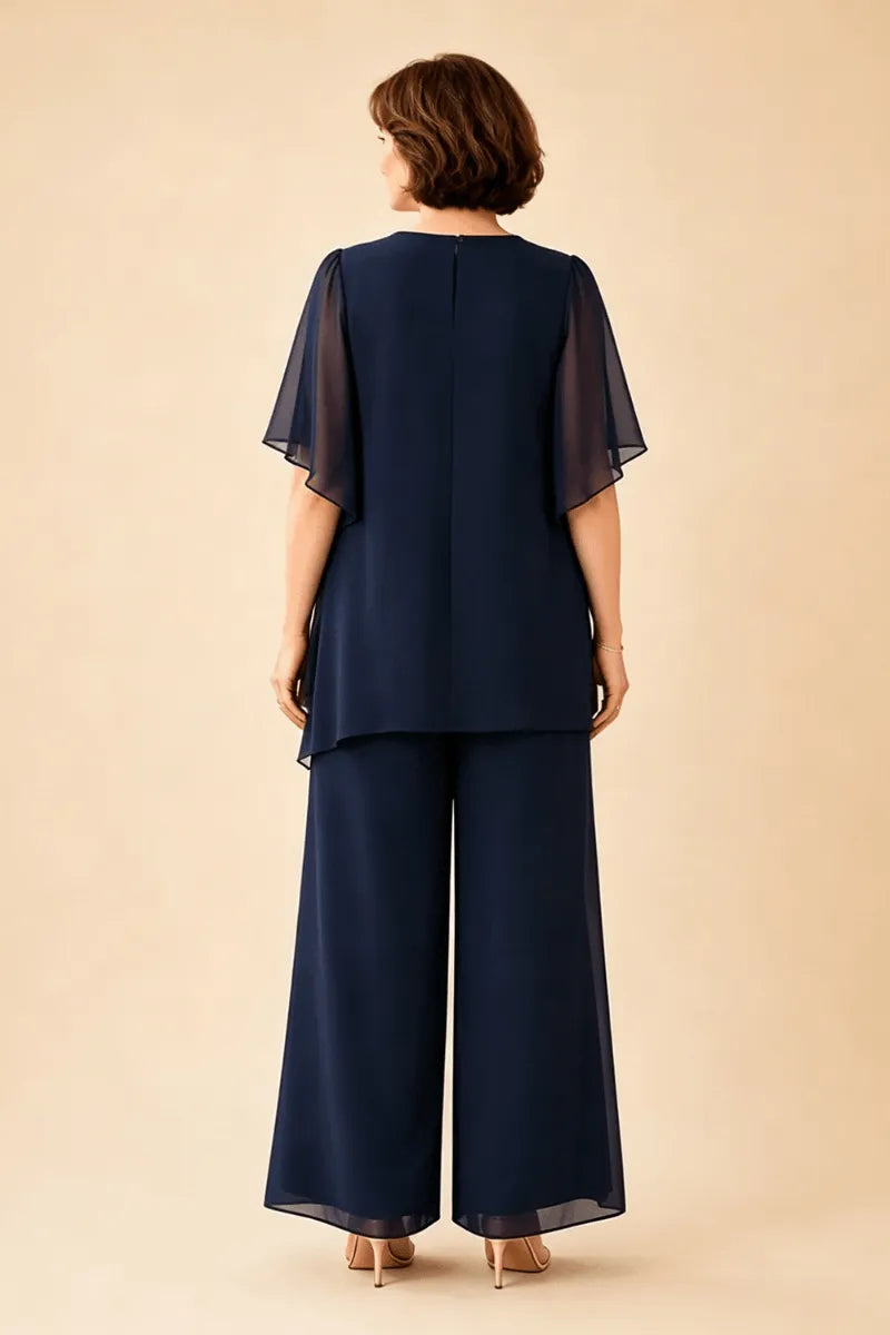 ALLEGRA | Conjunto de Pantalón y Capa de Gasa