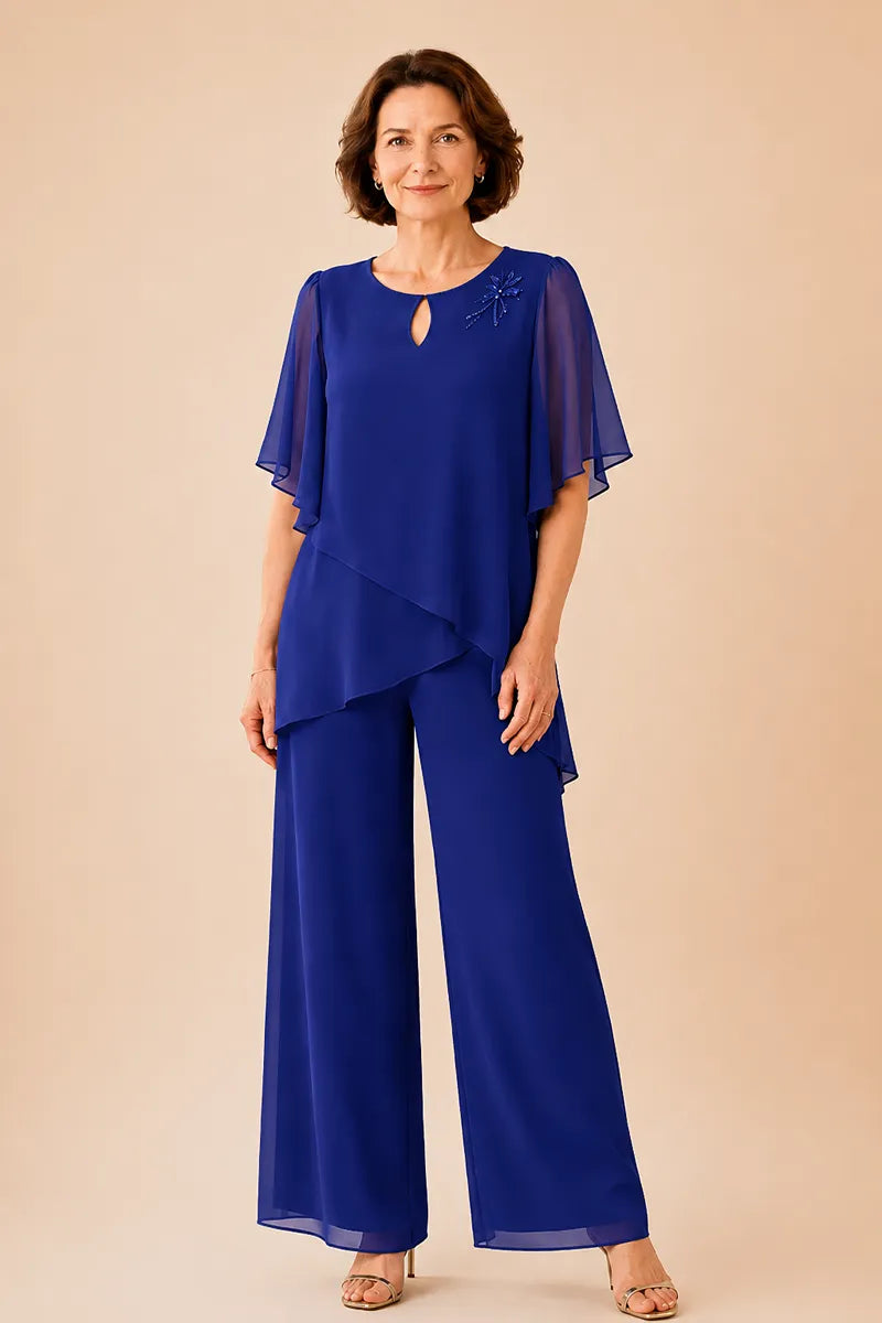 ALLEGRA | Conjunto de Pantalón y Capa de Gasa